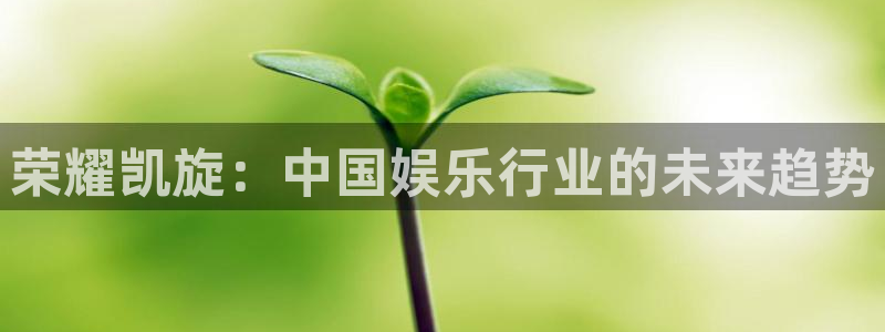 摩臣官网注册：荣耀凯旋：中国娱乐行业的未来趋势